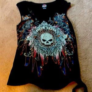 Harley Davidson sleeveless super Bling top